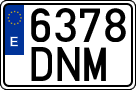License plates of Spain, Ordinary (2000)