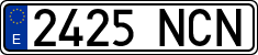 License plates of Spain, Ordinary (2000)