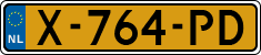 License plate of the Netherlands, Cars
