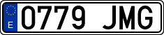 License plates of Spain, Ordinary (2000)