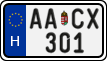 license plates of Hungary, Regular plates (2022)