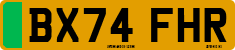 License plate of the United Kingdom, 2001 year system