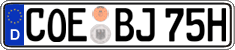 German license plate, Plates for oldtimers (type 