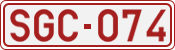 License plate of Belgium, 1951 year system