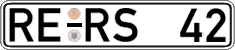 German license plate, Regular plates