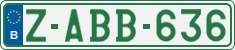 License plate of Belgium, Regular plates (2010)