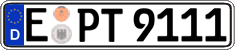 German license plate, Regular plates