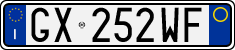 License plate of Italy, Cars (1994 year series)