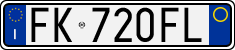 License plate of Italy, Cars (1994 year series)