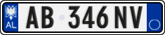 License plate of Albania, Cars (2011)