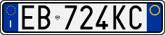 License plate of Italy, Cars (1994 year series)