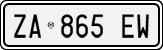 License plate of Italy, Cars (1994 year series)