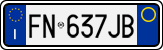 License plate of Italy, Cars (1994 year series)
