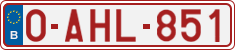 License plate of Belgium, Regular plates (2010)
