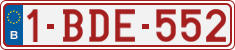 License plate of Belgium, Regular plates (2010)