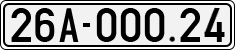 License plate of Vietnam, Cars