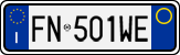 License plate of Italy, Cars (1994 year series)