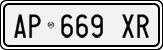 License plate of Italy, Cars (1994 year series)