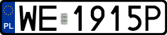 License plates of Poland, Regular car plates