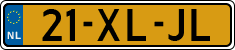 License plate of the Netherlands, Cars