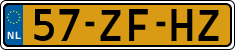 License plate of the Netherlands, Cars