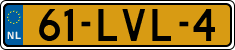 License plate of the Netherlands, Cars