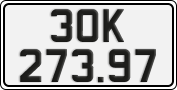 License plate of Vietnam, Cars