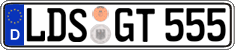 German license plate, Regular plates