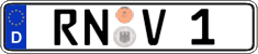 German license plate, Regular plates