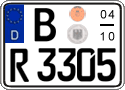 German license plate, Seasonal plates