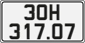 License plate of Vietnam, Cars