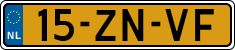 License plate of the Netherlands, Cars