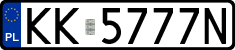 License plates of Poland, Regular car plates