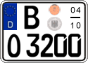 German license plate, Seasonal plates