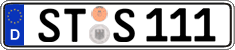 German license plate, Regular plates