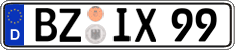 German license plate, Regular plates