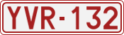 License plate of Belgium, 1951 year system