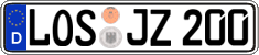 German license plate, Regular plates