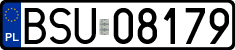 License plates of Poland, Regular car plates