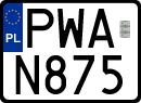 License plates of Poland, Regular car plates