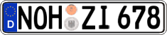 German license plate, Regular plates