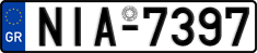 License plate of Greece, Cars