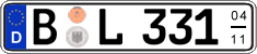 German license plate, Seasonal plates
