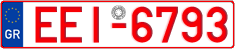 License plate of Greece, Tax-exempt vehicles