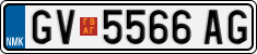 License plate of North Macedonia, Regular plates (2012)