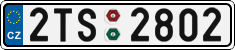 License plate of the Czech Republic, Cars (2001)