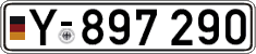 German license plate, Military