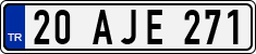 License plate of Turkey, Regular plates
