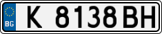 License plate of Bulgaria, Cars