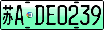 License plate of China, Electric vehicles